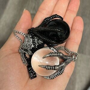 Killstar Black and Silver Claw Necklaces